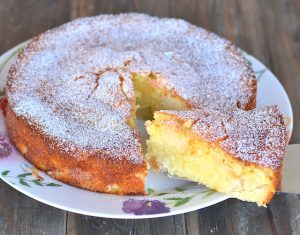 fetta di torta di mele al burro