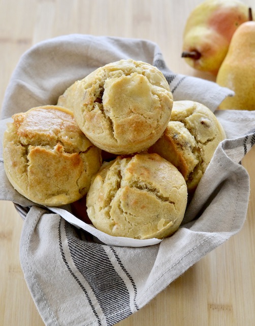 muffin pere noci e gorgonzola