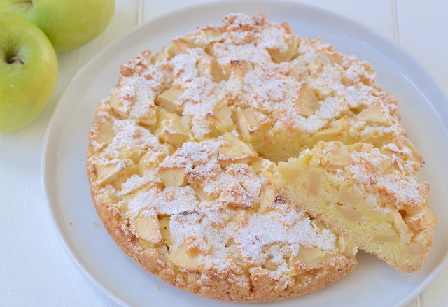 torta di mele verdi al limone