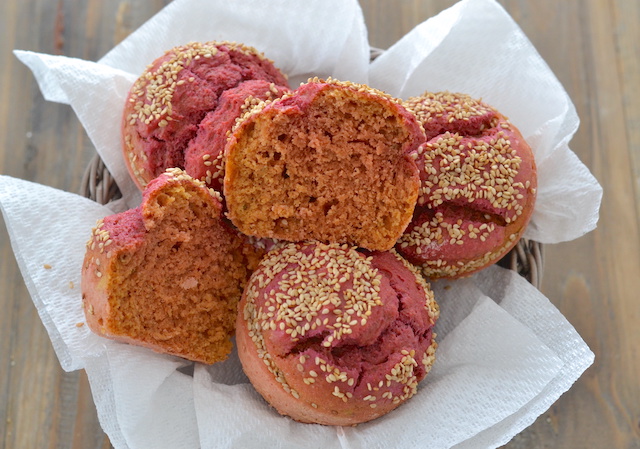 muffin alla barbabietola